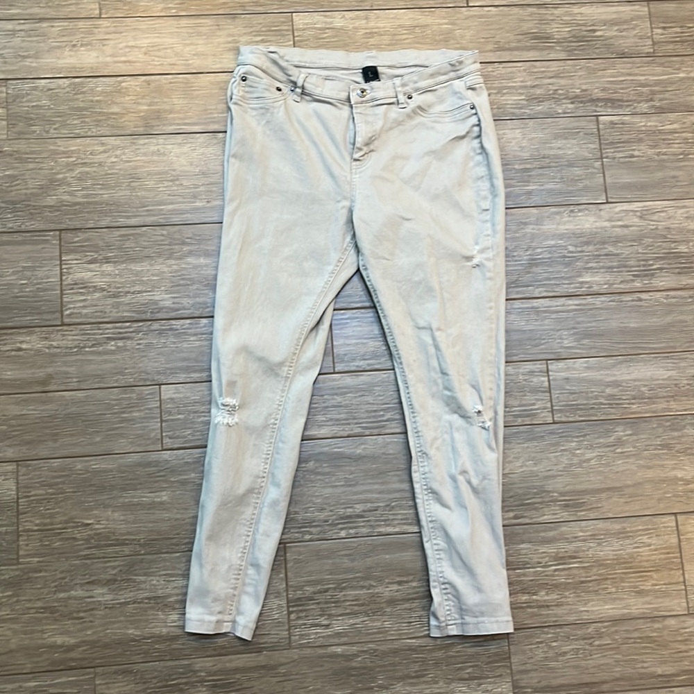 HUE brand  tan stretchy jeggings